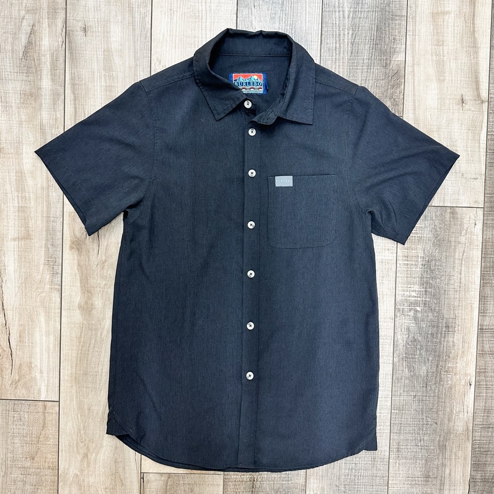BURLEBO heather black Short Sleeve Shirt
